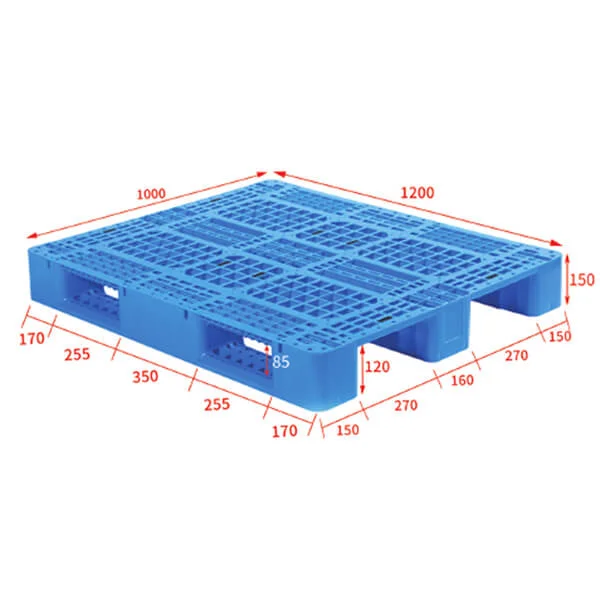 Rackable plastic pallet 1200x100