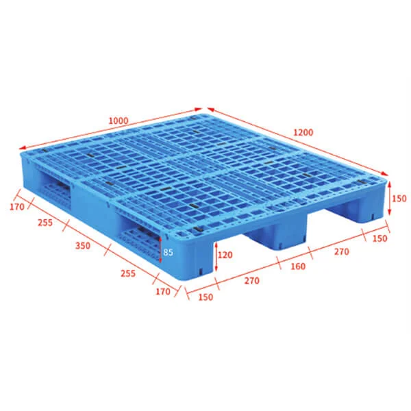 Rackable plastic pallet 1200x100