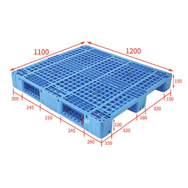 Rackable plastic pallet 1200x110