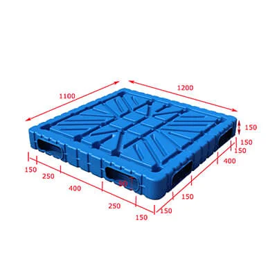 Heavy Duty Plastic Pallets-blow moulding 120x100