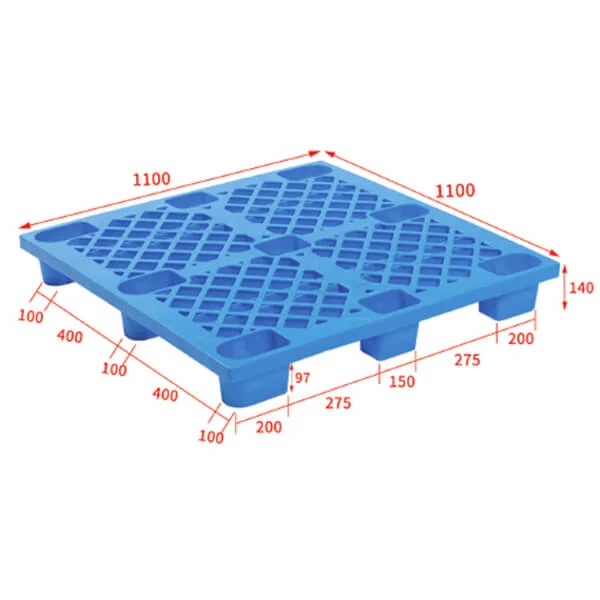 Nestable plastic pallet 110x110
