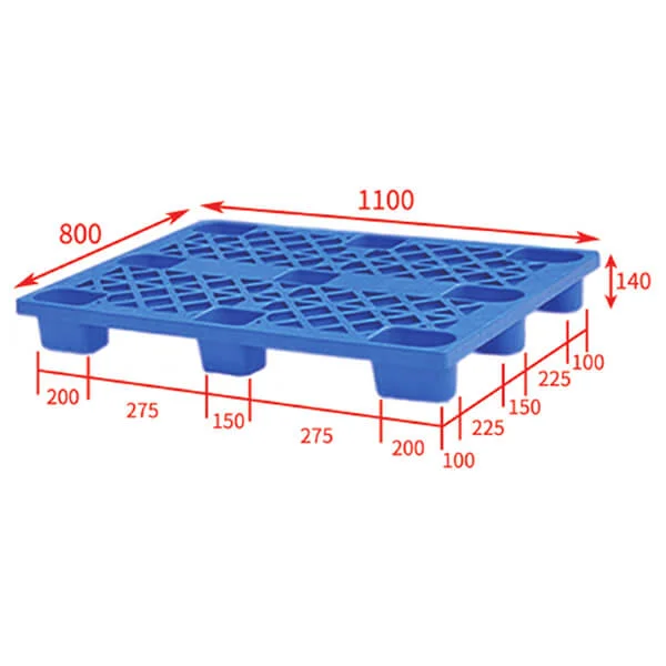 Nestable plastic pallet 110x80