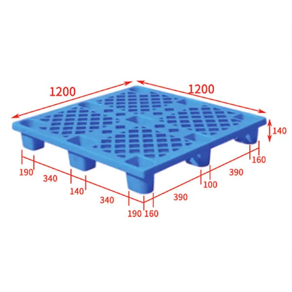 Nestable plastic pallet 120x120