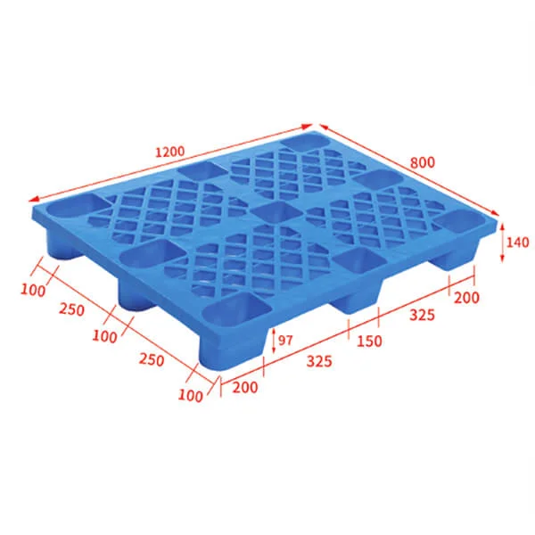 Nestable plastic pallet 120x80