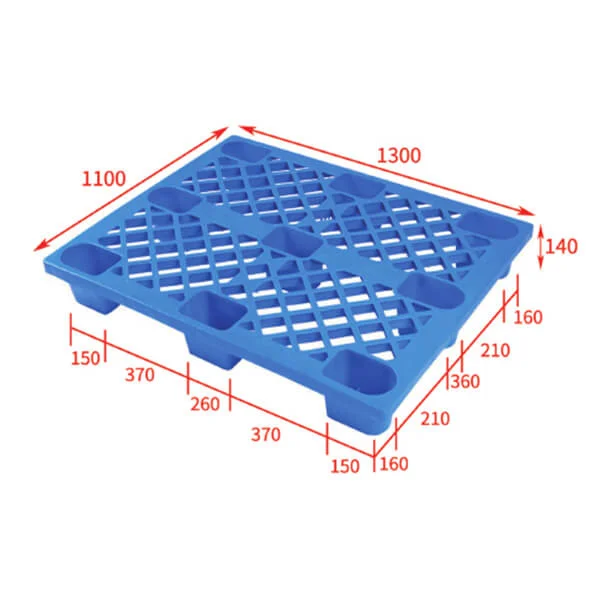 Nestable plastic pallet 130x110