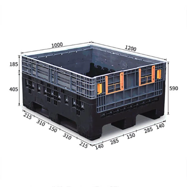 Plastic palet box(collapsible bulk containers)-1210C