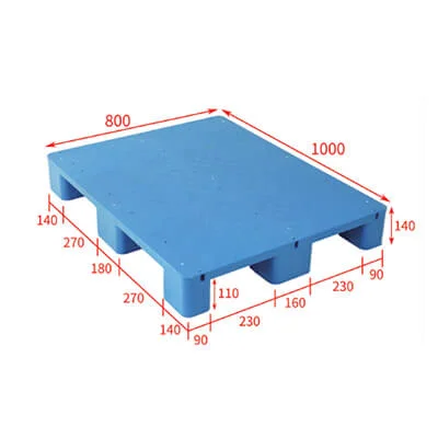 Solid top hygenic plastic pallets 100x80- light weight