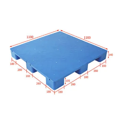 Solid top hygenic plastic pallets 110x110- light weight