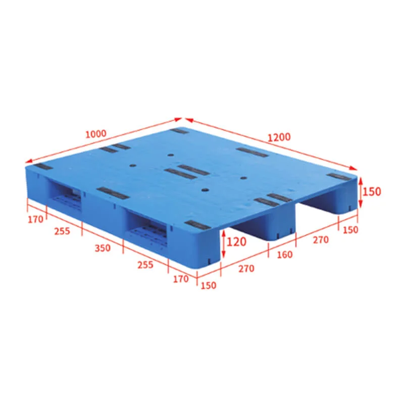 Solid top hygenic plastic pallets 120x100