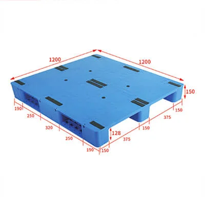 Solid top hygenic plastic pallets 120x120