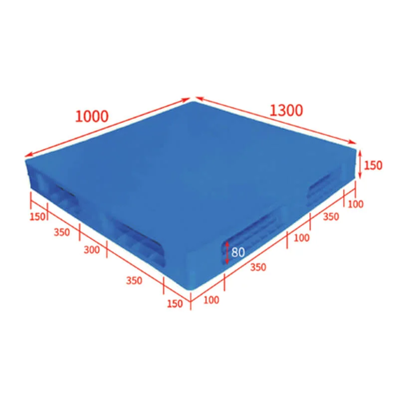 Solid top hygenic plastic pallets 130x100- double sided