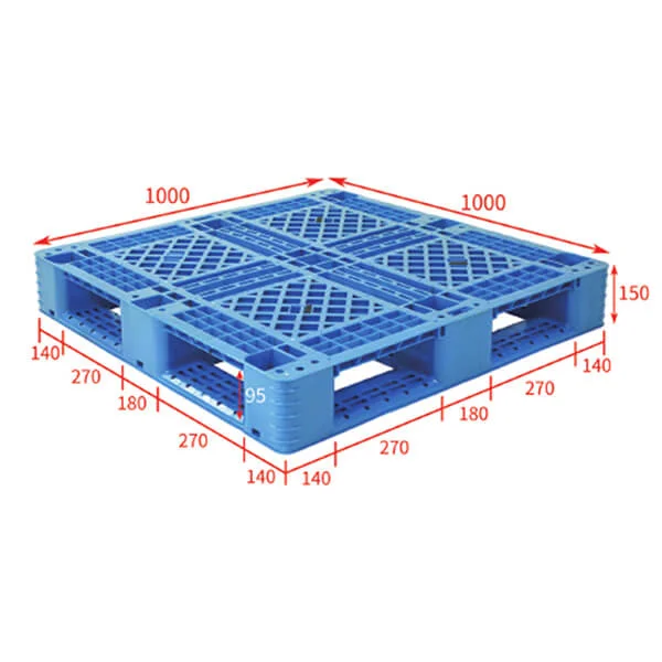 Stackable plastic pallet 100x100 B