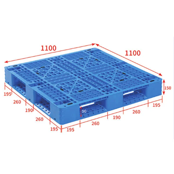 Stackable plastic pallet 110x110 C