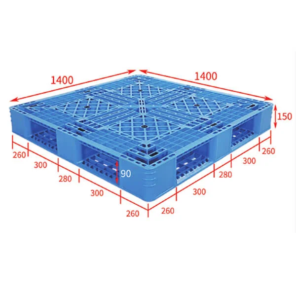 Stackable plastic pallet 140x140