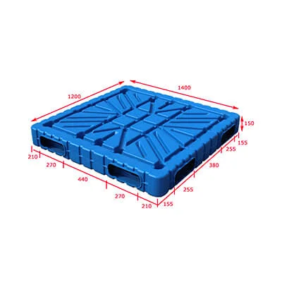 heavy duty plastic pallet 140x120