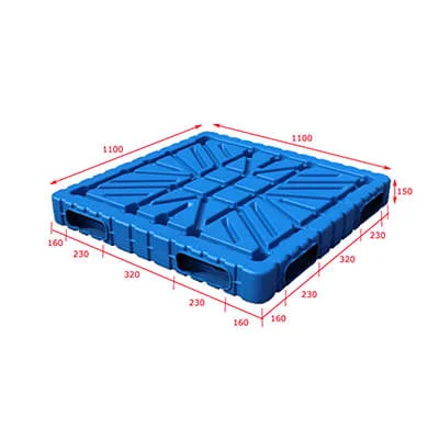 heavy duty plastic pallets-blow moulding 110x110