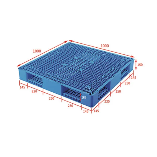 heavy duty plastic pallets-double sided 100x100