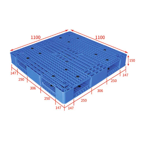 heavy duty plastic pallets-double sided 110x110