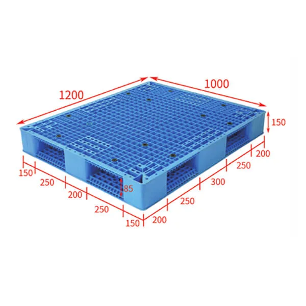 heavy duty plastic pallets-double sided 120x100