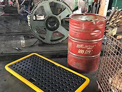 spill pallet application- Auto repair shop