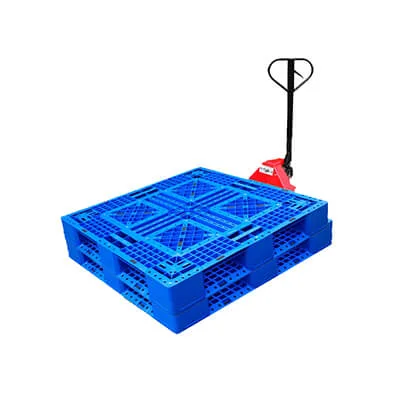 Stackable plastic pallet application